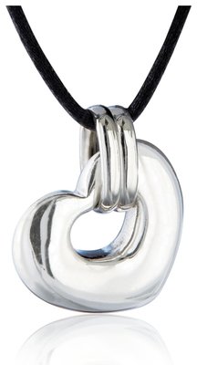Sterling Silver Nambe' Heart Pendant