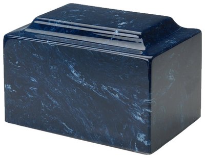 Navy Synthetic Marble Urn